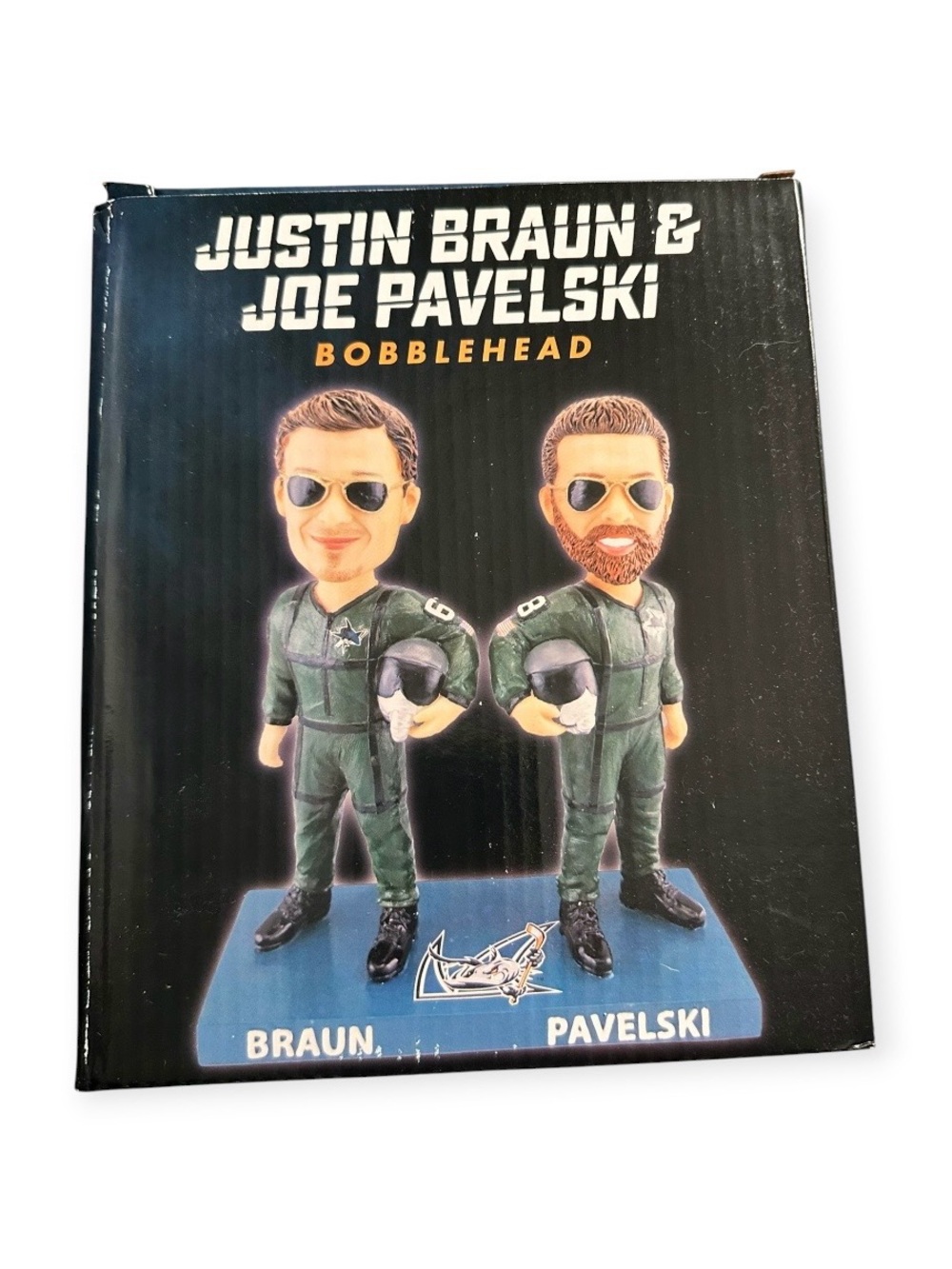SJ Barracudas Justin Braun & Joe Pavelski Bobblehead - NIB